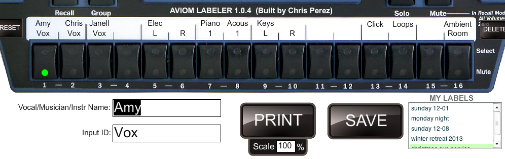 Aviom Labeler 1.0.4